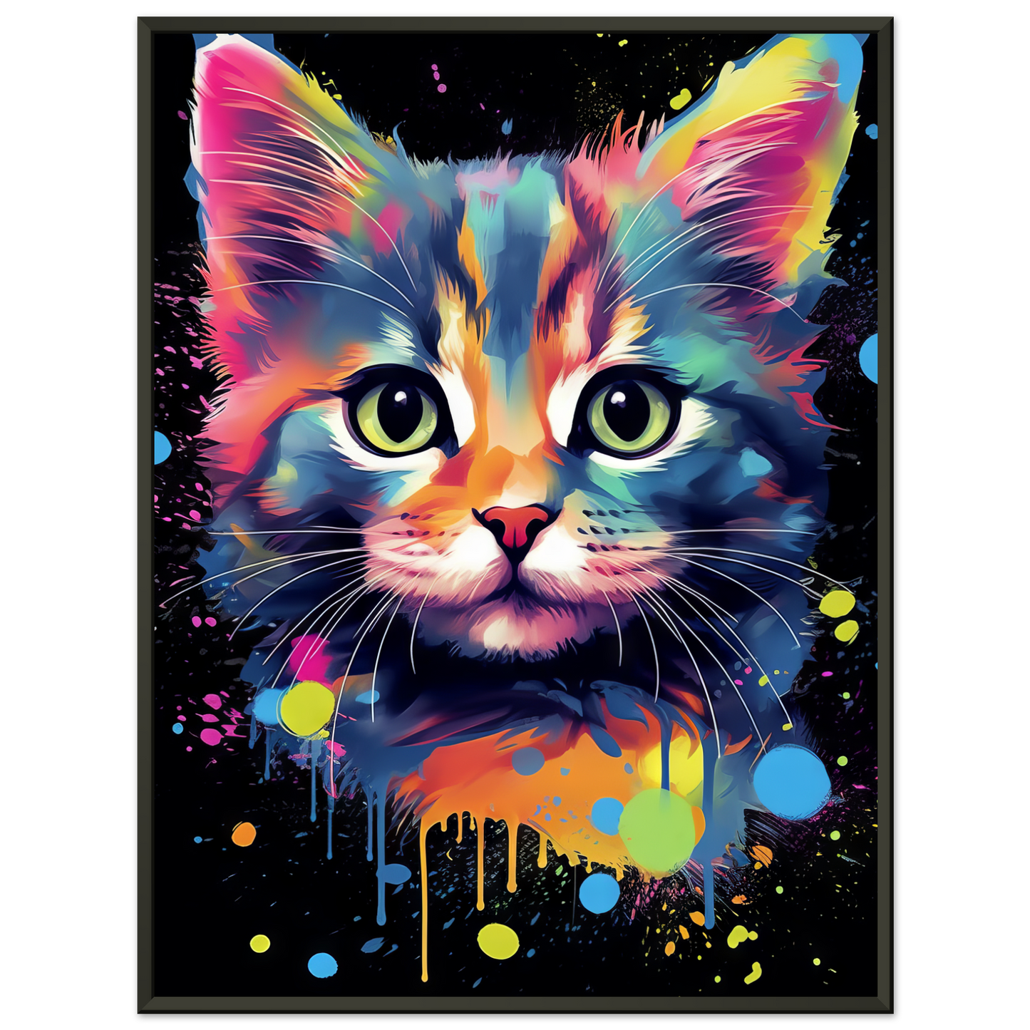 Katze Baby Kitten Pop-Art (CAT73)