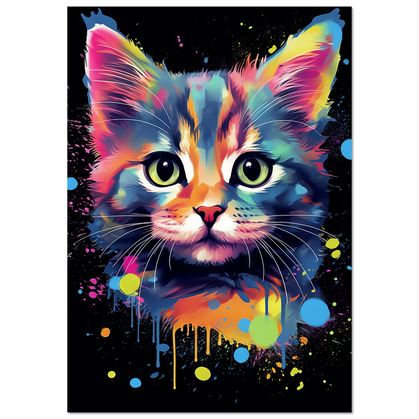 Cat Baby Kitten Pop Art (CAT73)