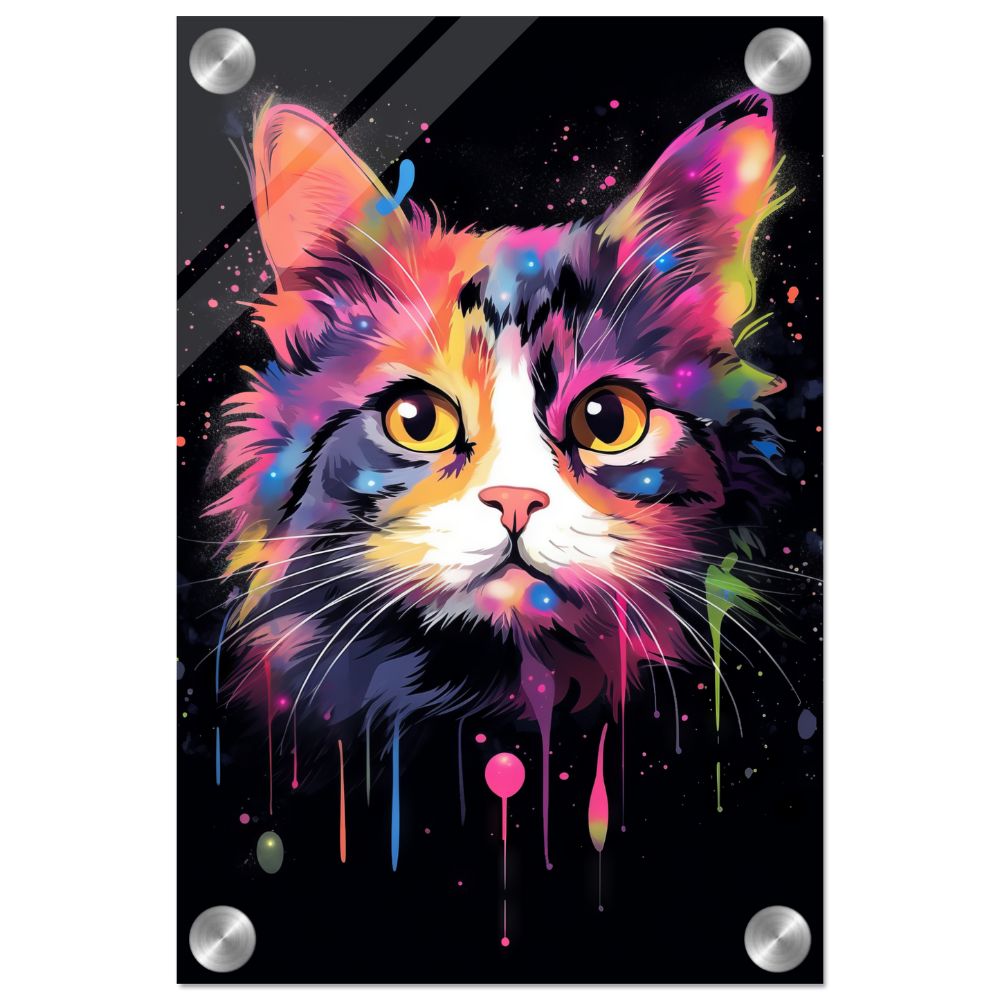 Cat Baby Kitten Pop Art (CAT74)
