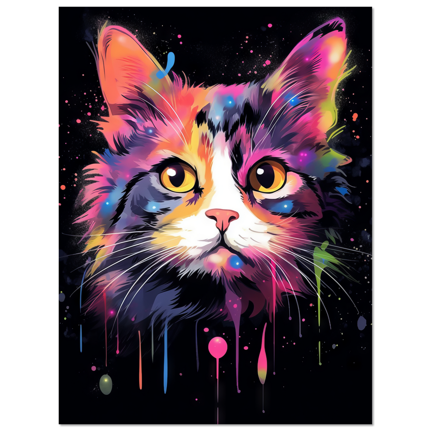 Cat Baby Kitten Pop Art (CAT74)