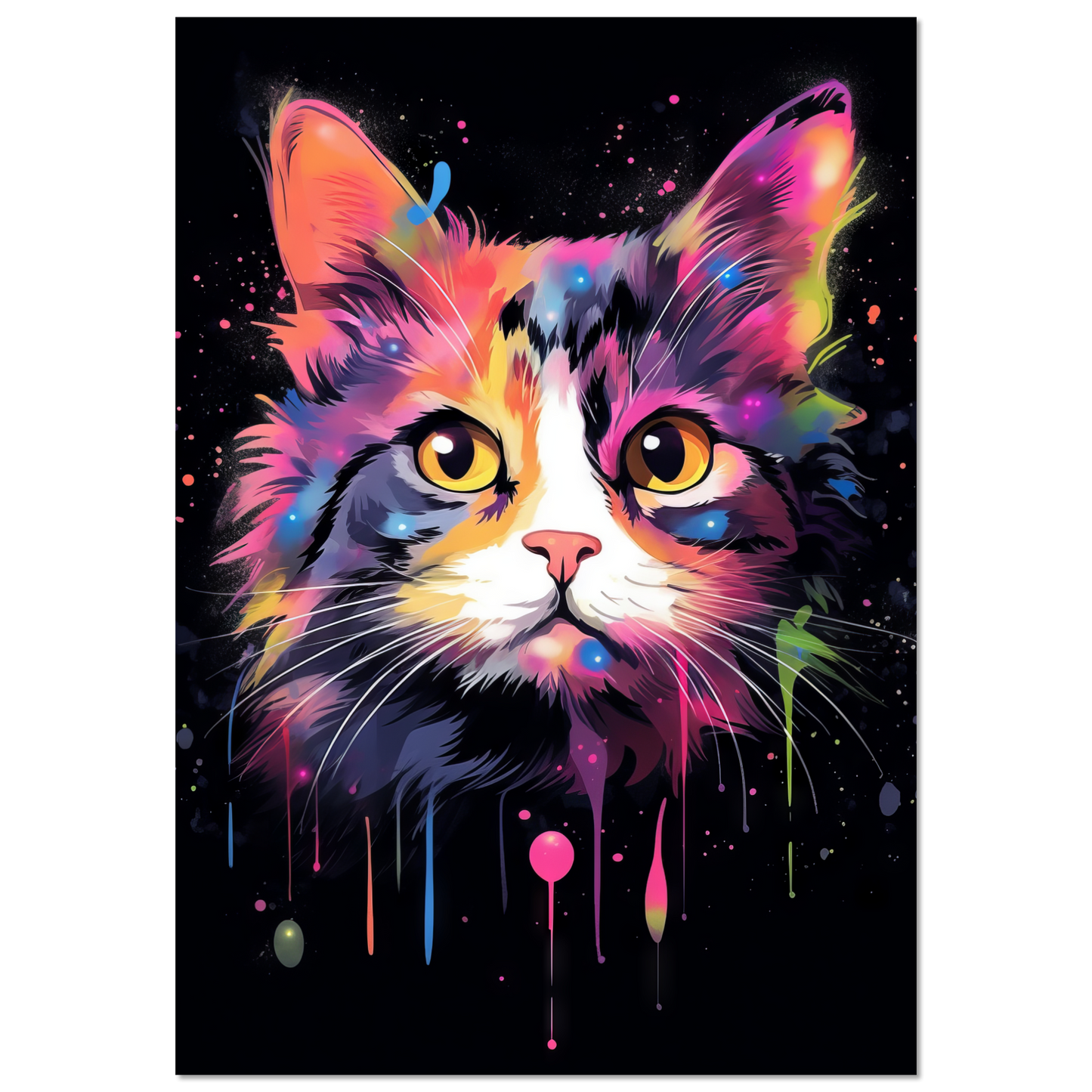 Cat Baby Kitten Pop Art (CAT74)
