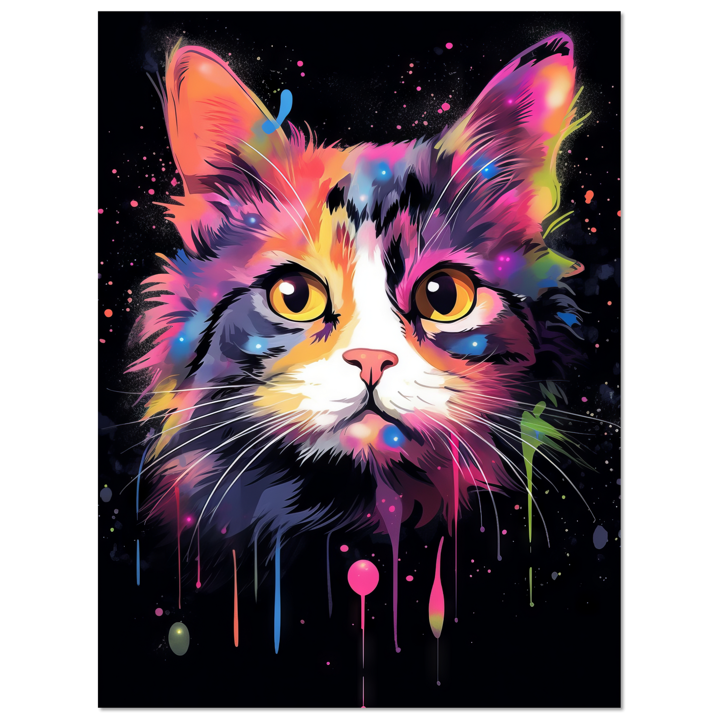 Cat Baby Kitten Pop Art (CAT74)