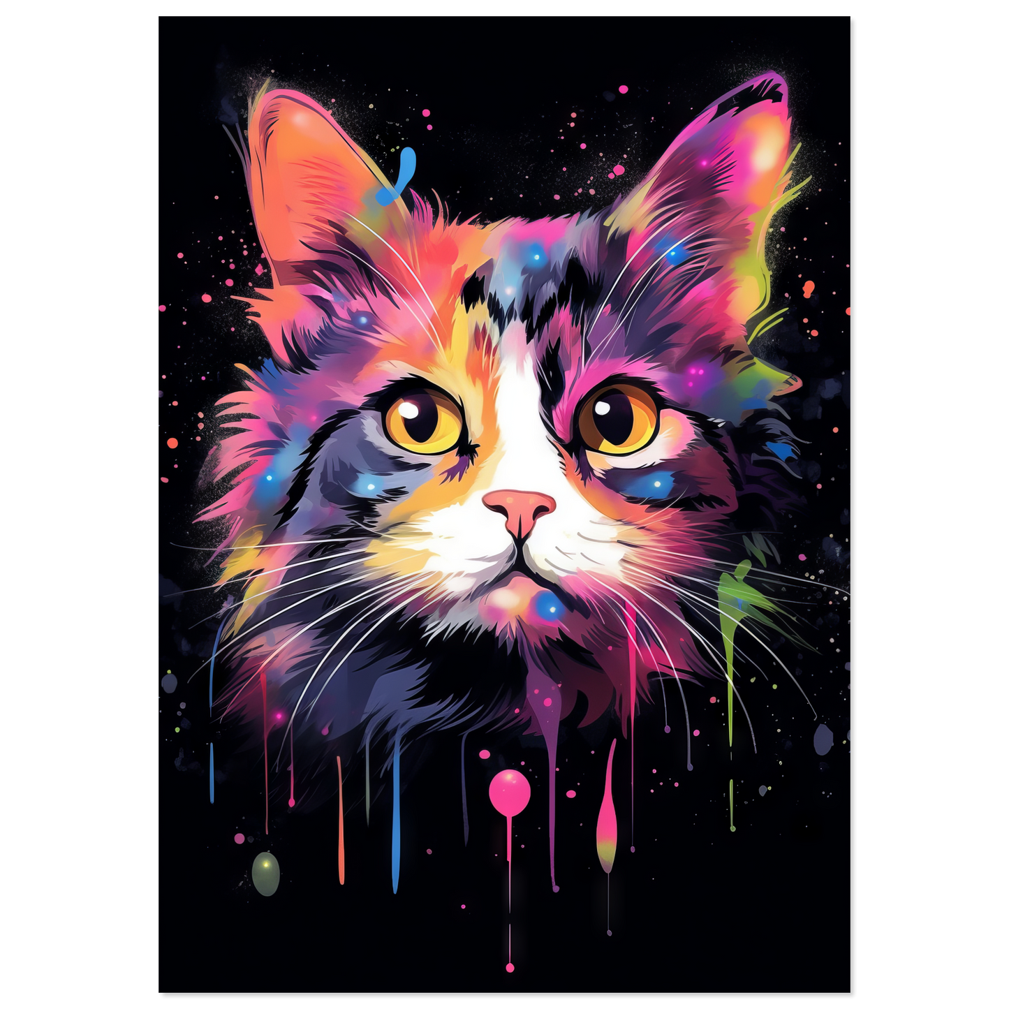 Cat Baby Kitten Pop Art (CAT74)