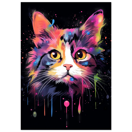 Cat Baby Kitten Pop Art (CAT74)