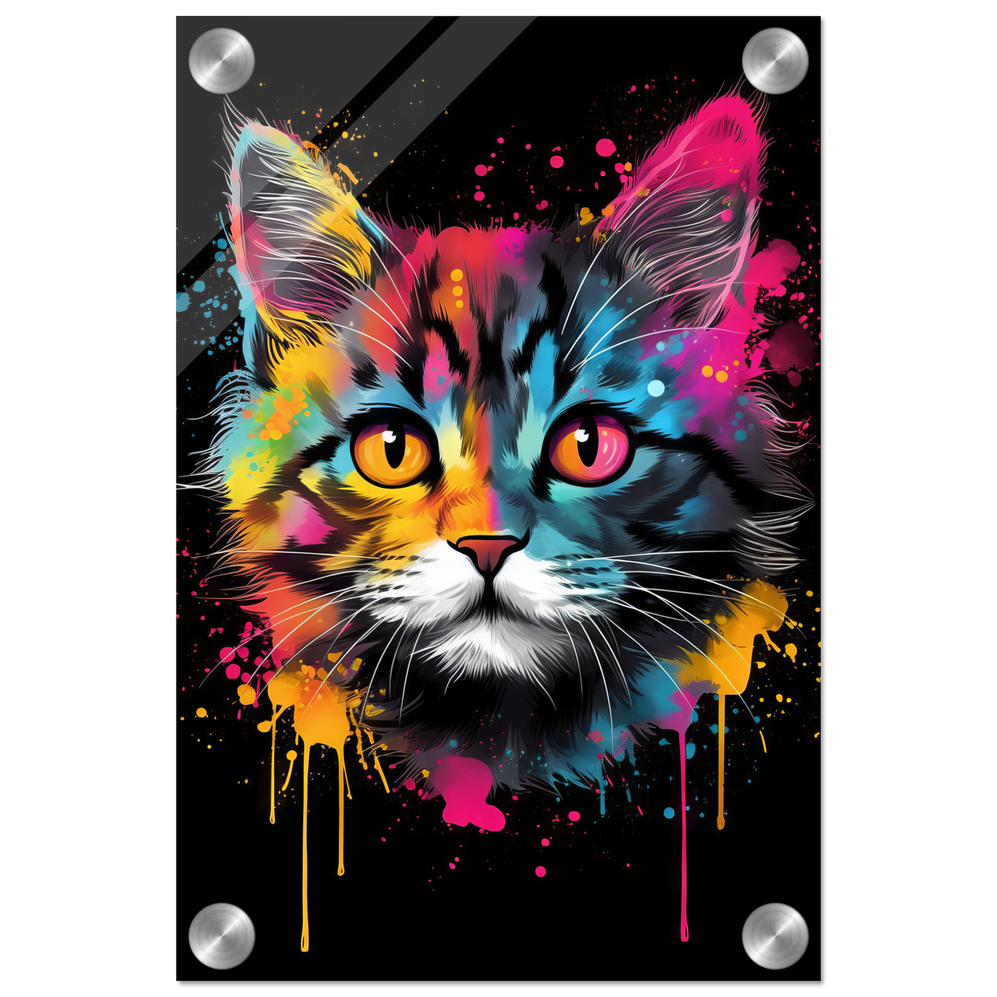 Katze Baby Kitten Pop-Art (CAT75)