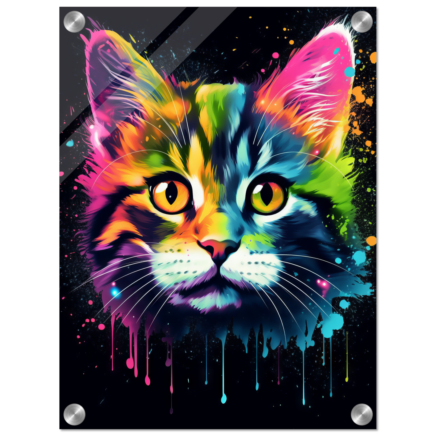 Cat Baby Kitten Pop Art (CAT76)