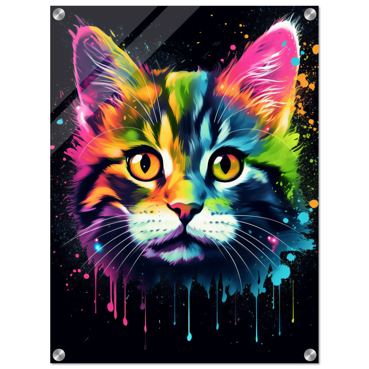Cat Baby Kitten Pop Art (CAT76)