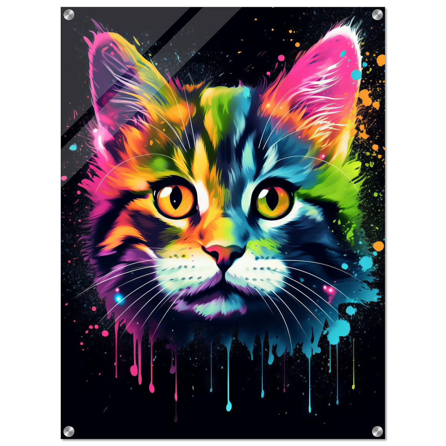 Cat Baby Kitten Pop Art (CAT76)