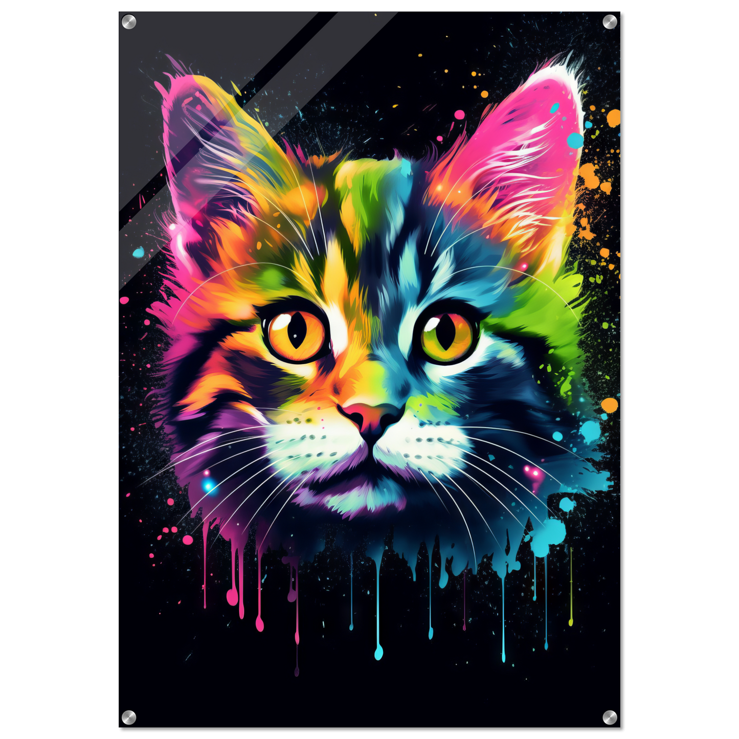 Cat Baby Kitten Pop Art (CAT76)