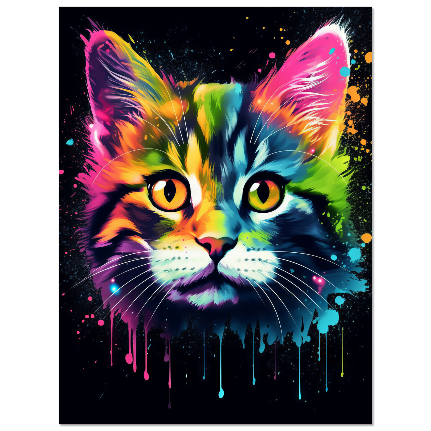 Cat Baby Kitten Pop Art (CAT76)