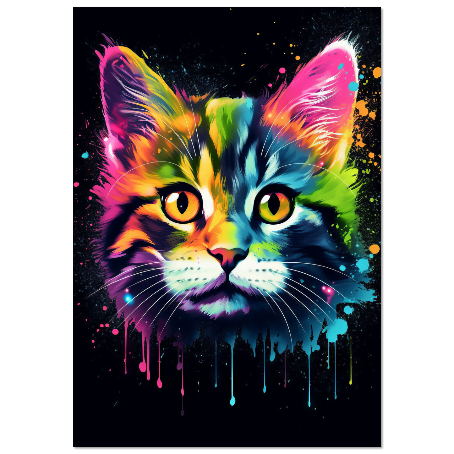 Cat Baby Kitten Pop Art (CAT76)