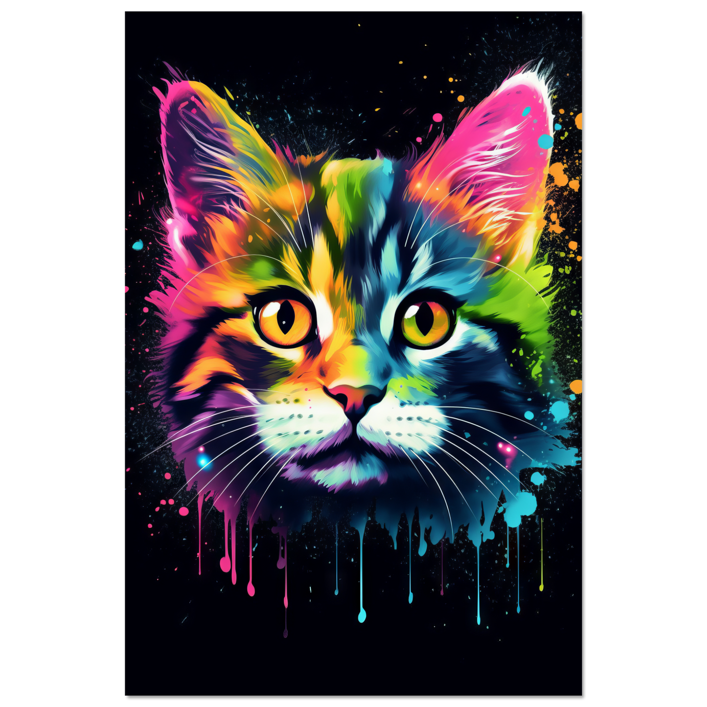 Cat Baby Kitten Pop Art (CAT76)