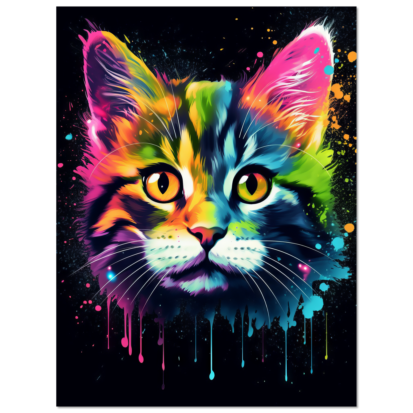 Cat Baby Kitten Pop Art (CAT76)