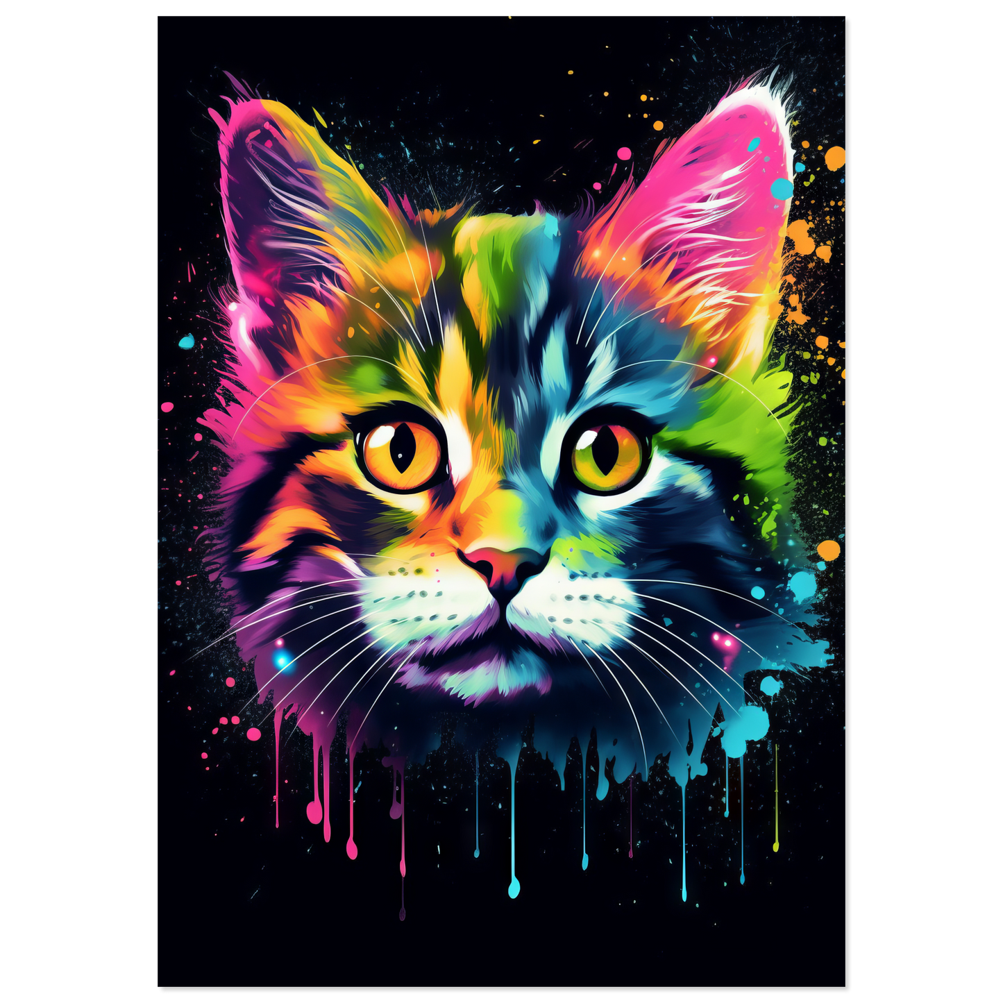 Cat Baby Kitten Pop Art (CAT76)