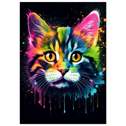 Cat Baby Kitten Pop Art (CAT76)