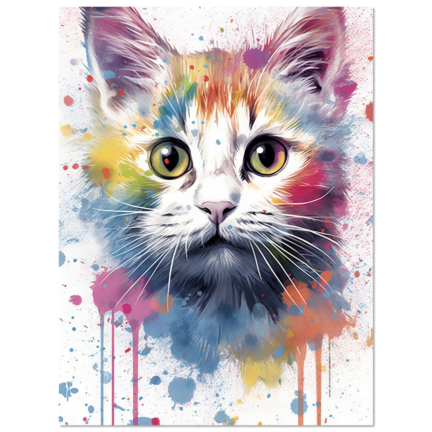Katze Baby Kitten Pop-Art (CAT77)