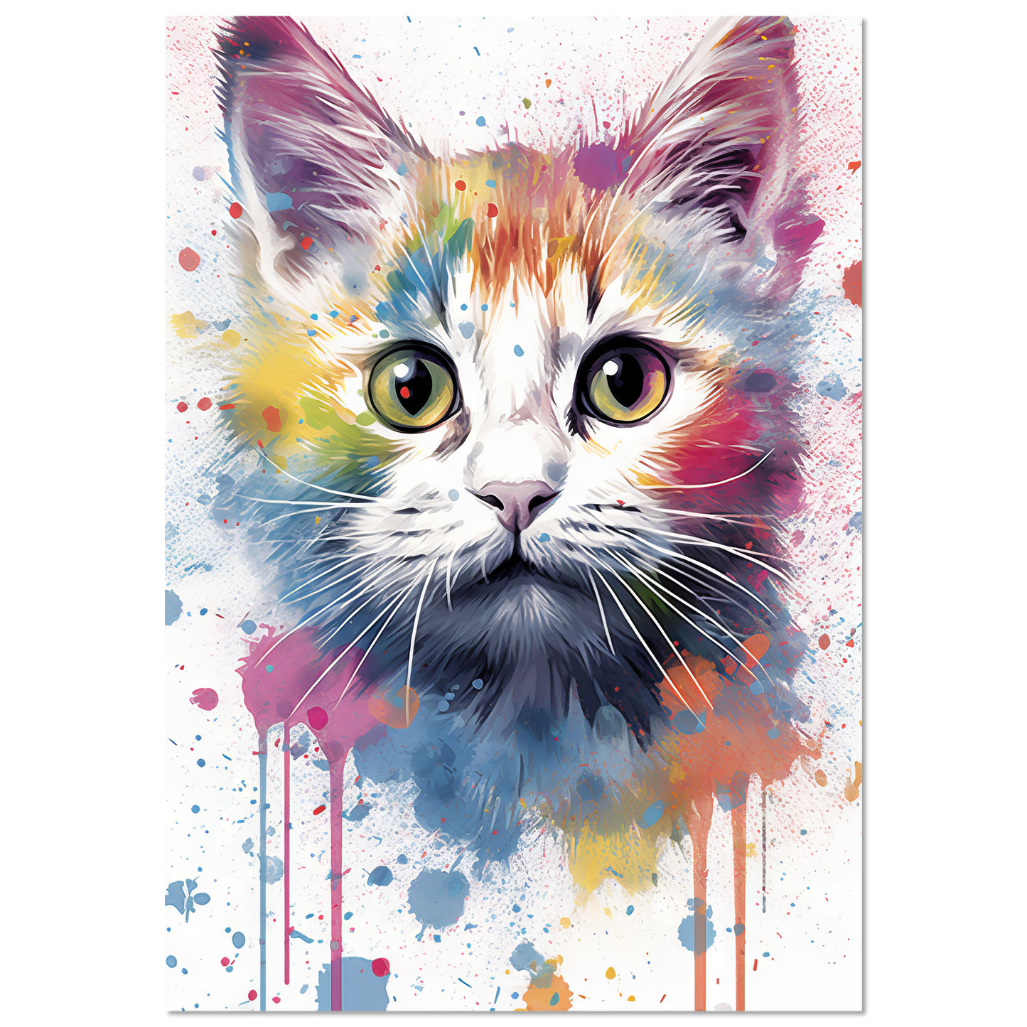 Katze Baby Kitten Pop-Art (CAT77)