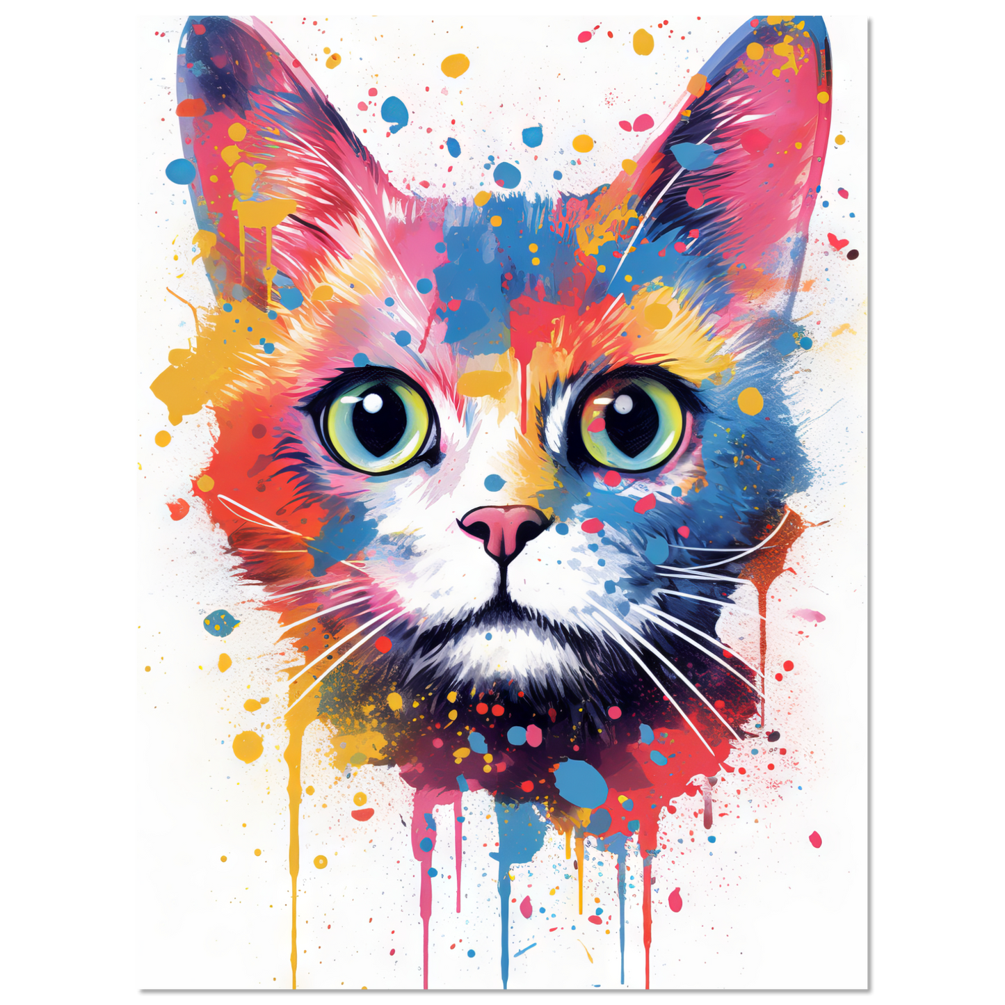 Cat Baby Kitten Pop Art (CAT78)
