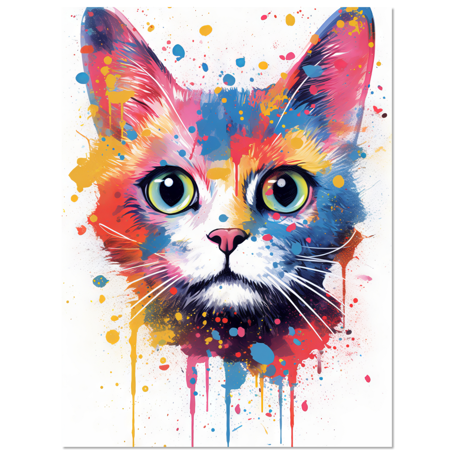 Cat Baby Kitten Pop Art (CAT78)