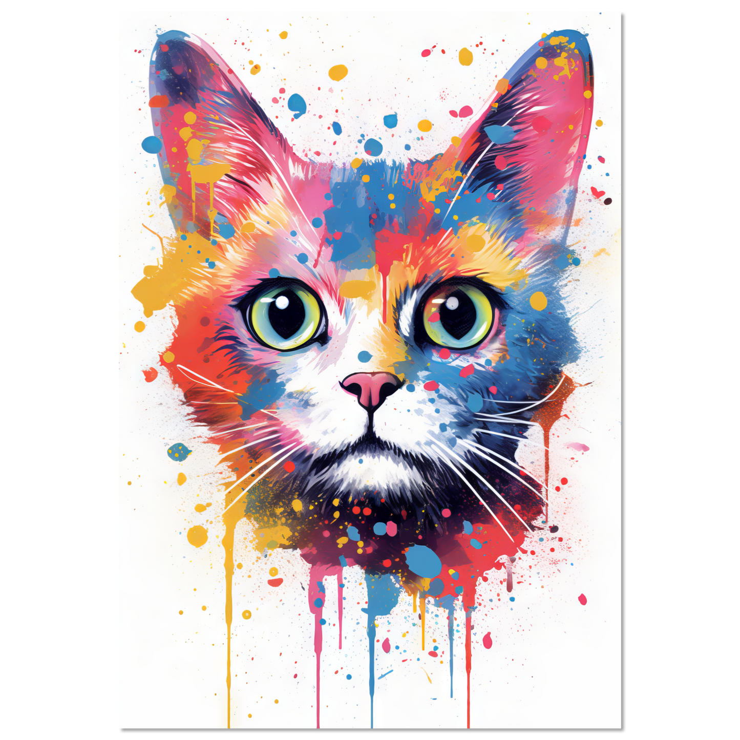 Cat Baby Kitten Pop Art (CAT78)