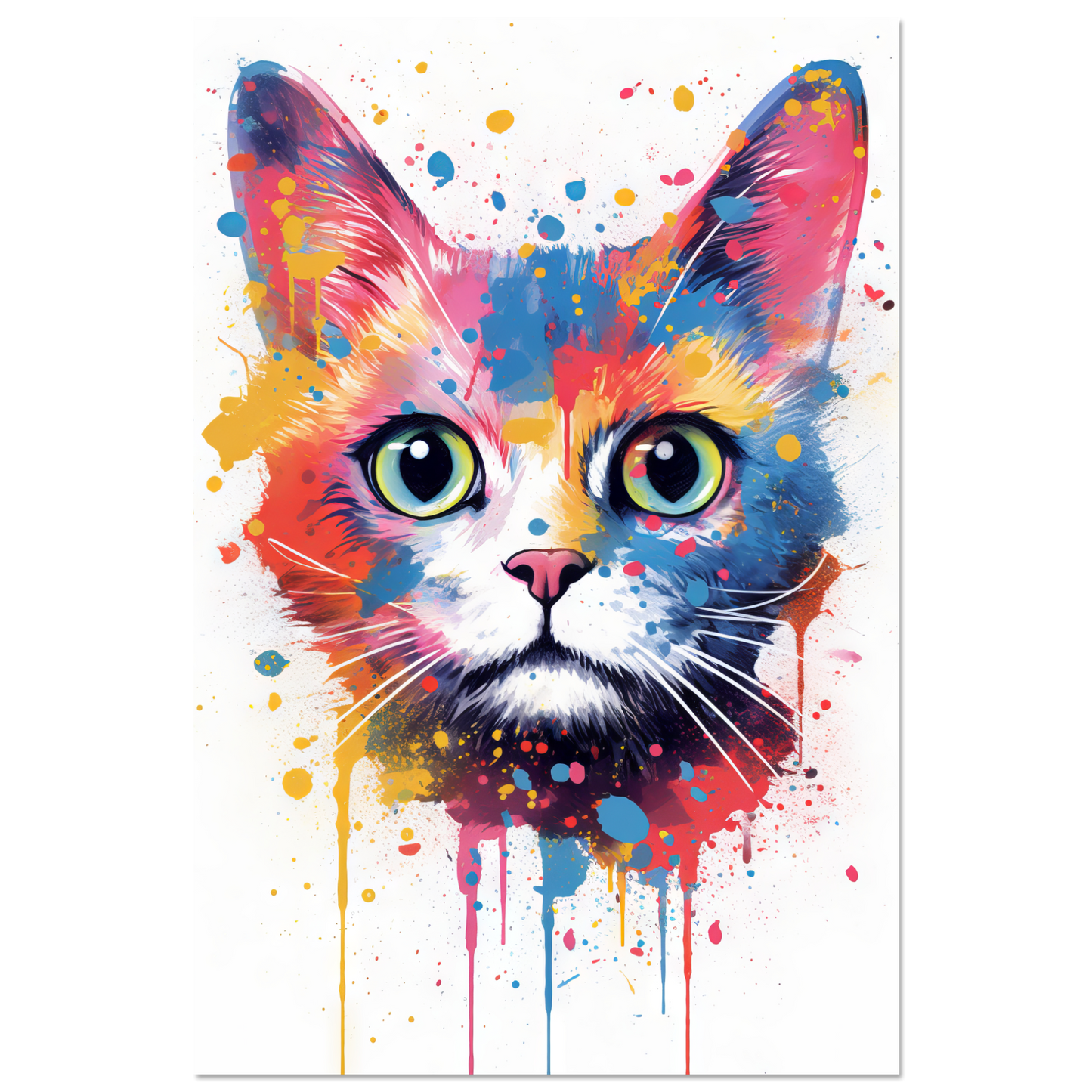 Cat Baby Kitten Pop Art (CAT78)