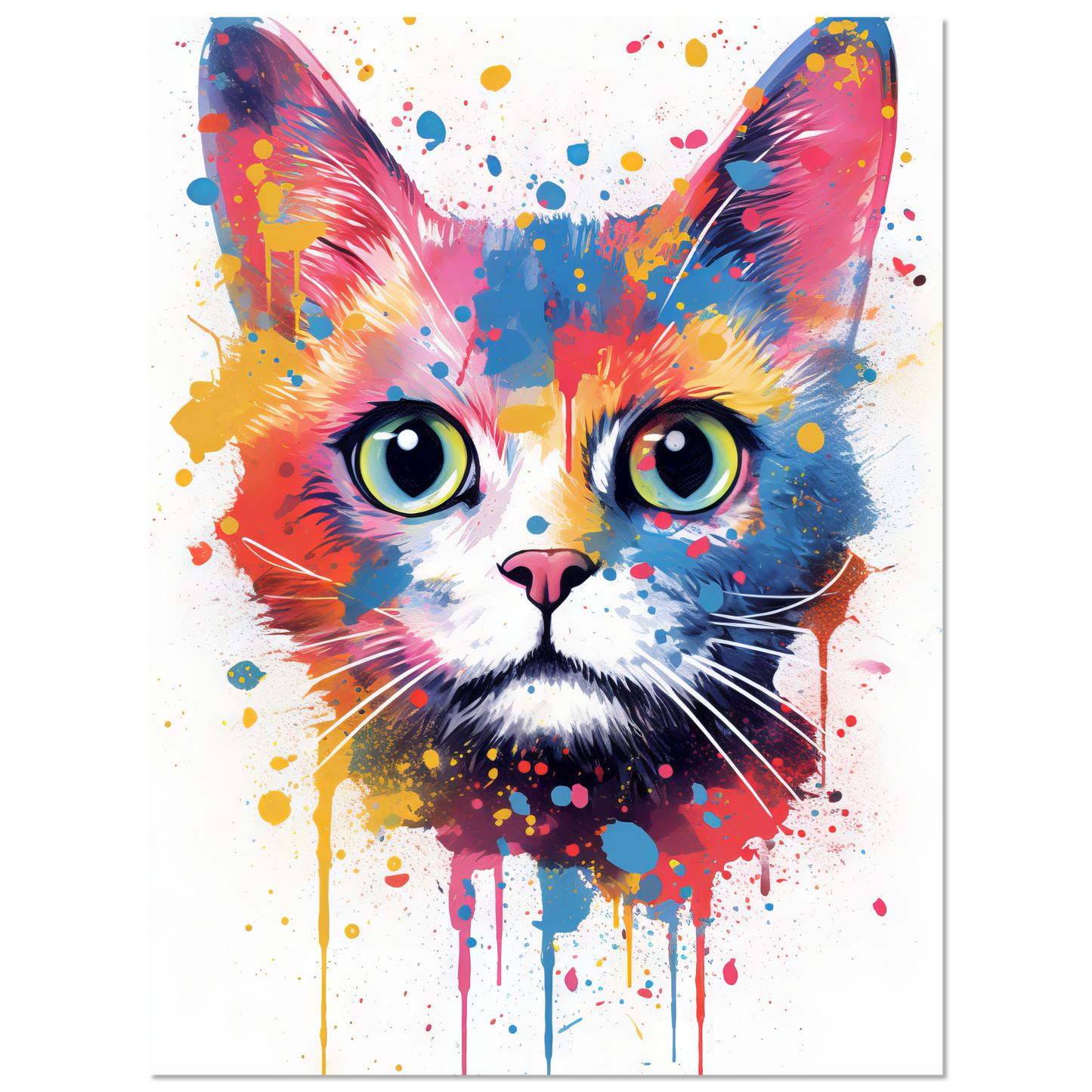 Cat Baby Kitten Pop Art (CAT78)