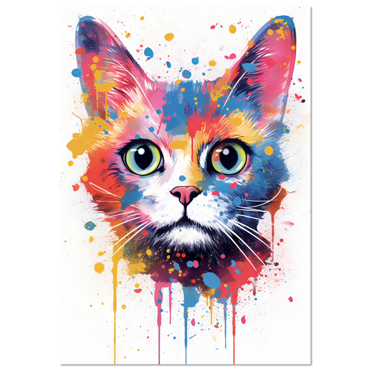 Cat Baby Kitten Pop Art (CAT78)