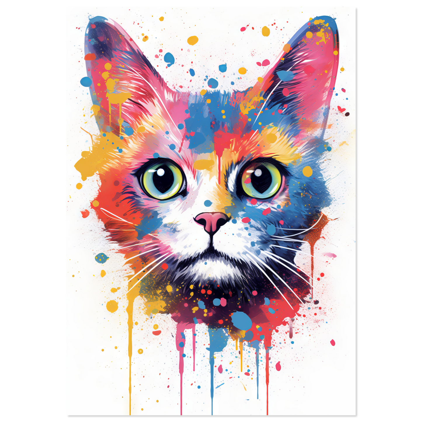 Cat Baby Kitten Pop Art (CAT78)