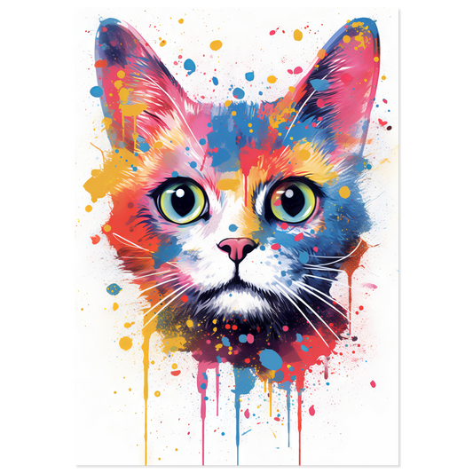Cat Baby Kitten Pop Art (CAT78)