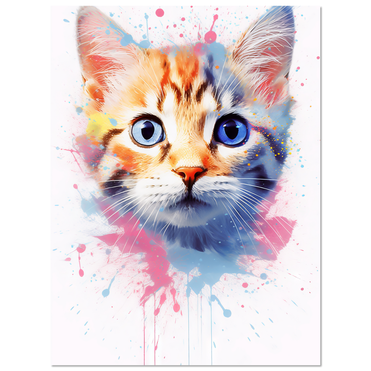 Cat Baby Kitten Pop Art (CAT79)