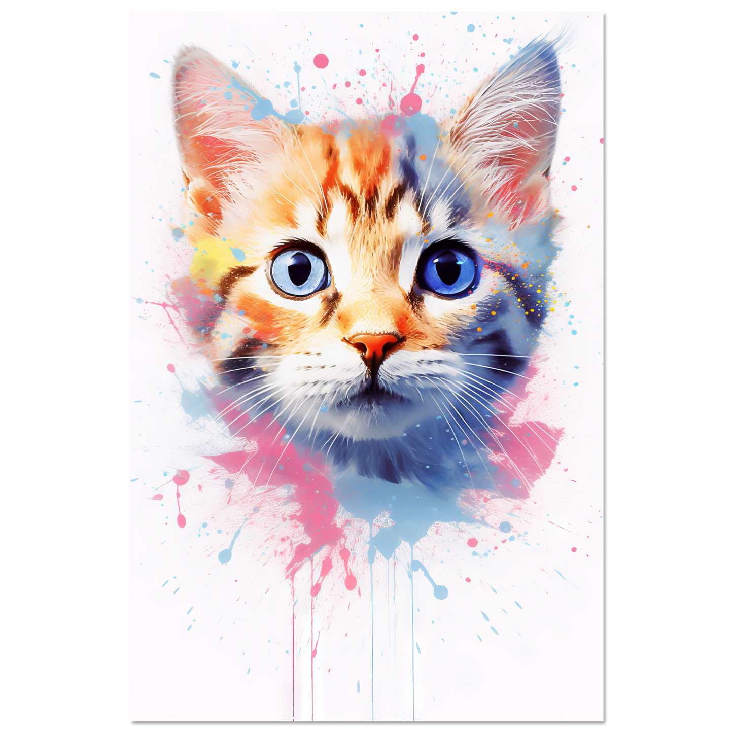 Cat Baby Kitten Pop Art (CAT79)