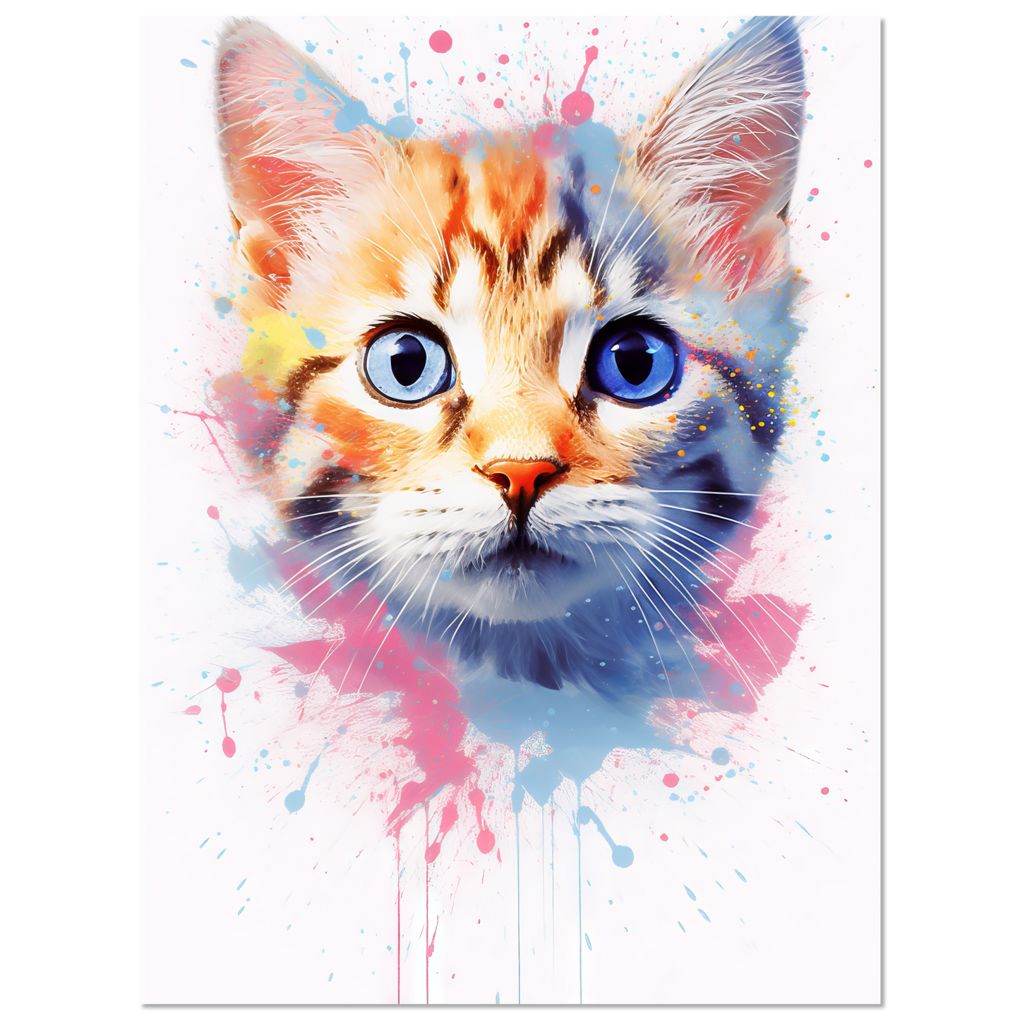 Cat Baby Kitten Pop Art (CAT79)