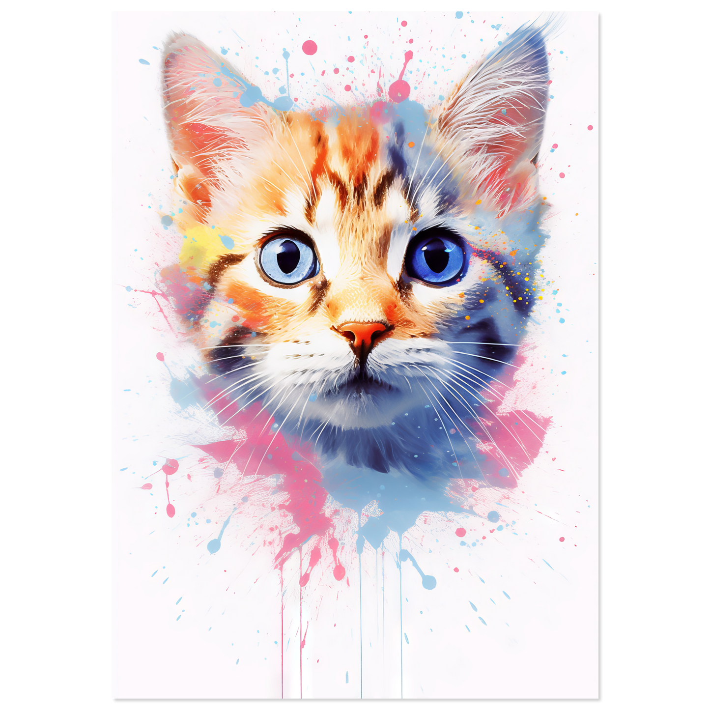 Katze Baby Kitten Pop-Art (CAT79)