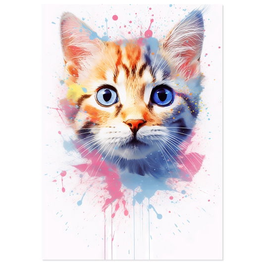 Cat Baby Kitten Pop Art (CAT79)
