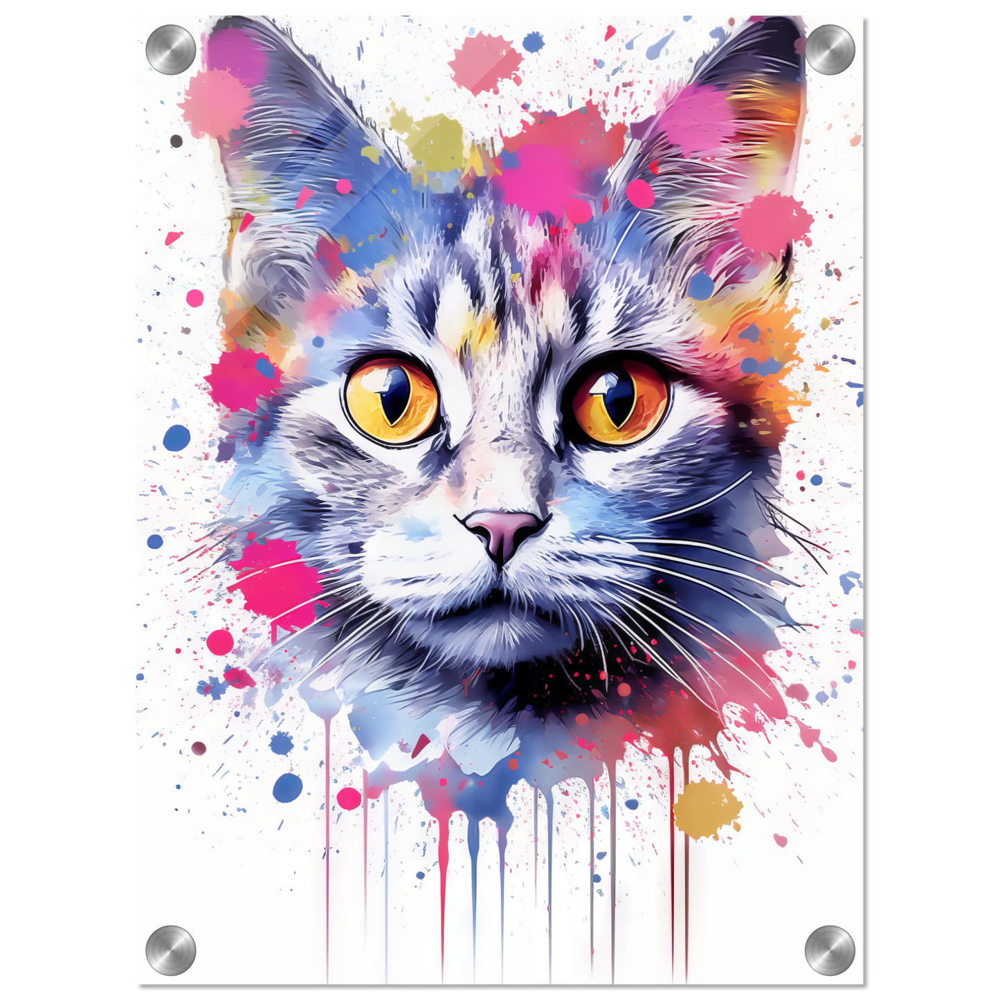 Cat Baby Kitten Pop Art (CAT80)