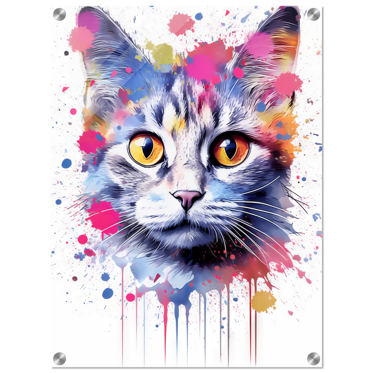 Cat Baby Kitten Pop Art (CAT80)