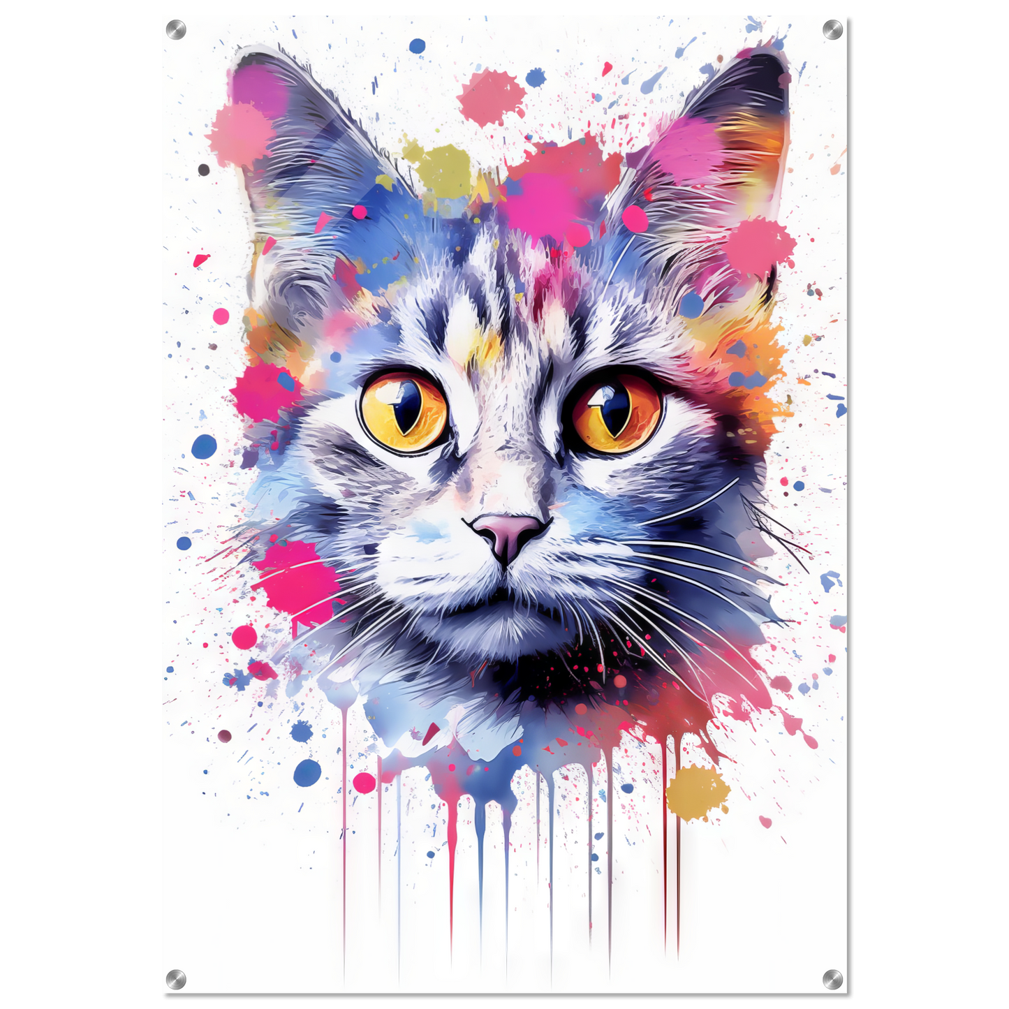 Cat Baby Kitten Pop Art (CAT80)