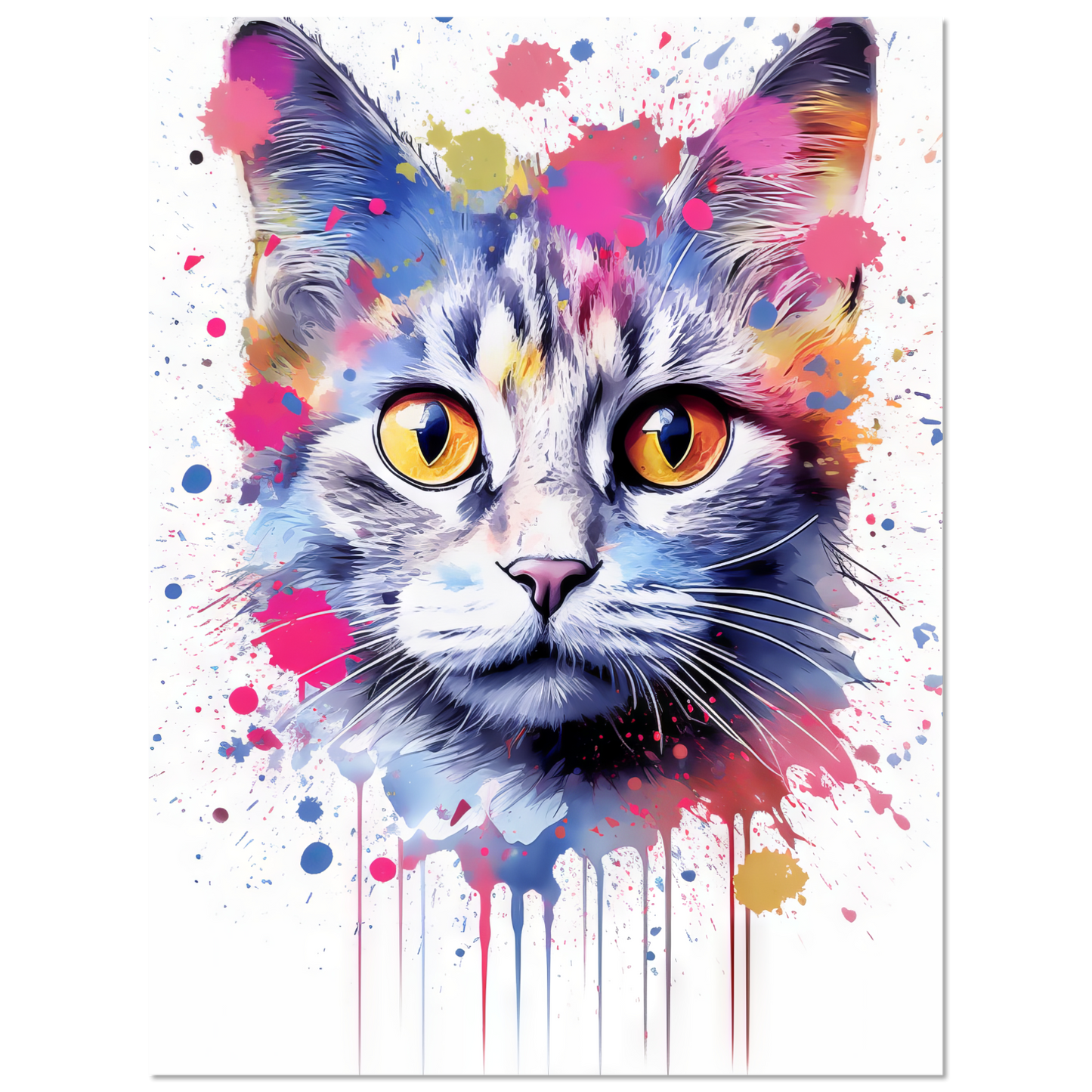 Cat Baby Kitten Pop Art (CAT80)