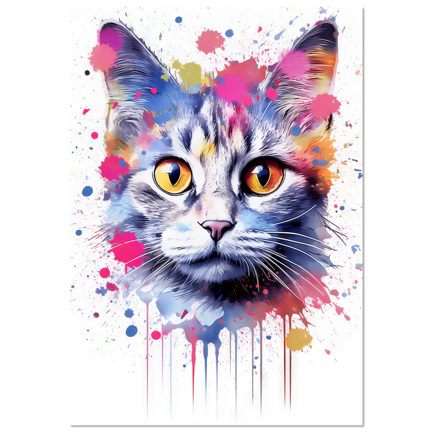 Cat Baby Kitten Pop Art (CAT80)