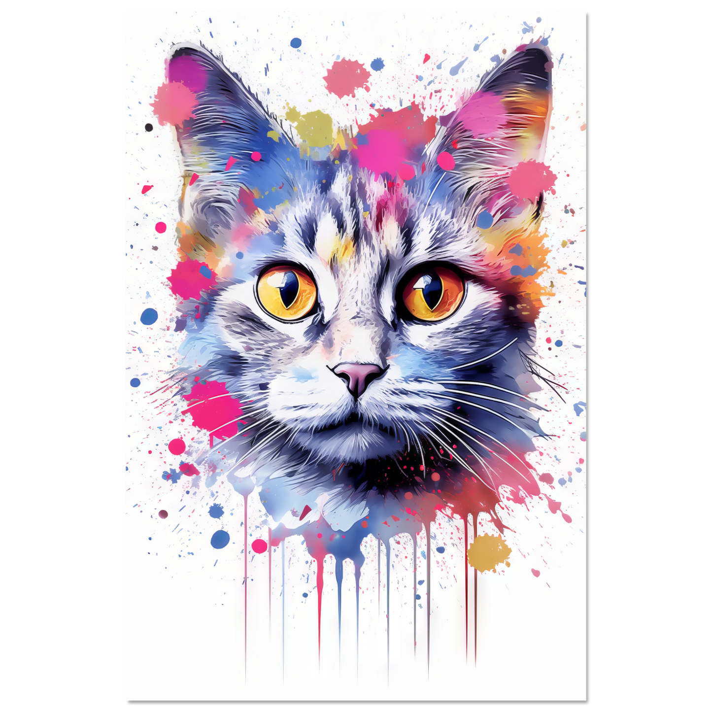 Cat Baby Kitten Pop Art (CAT80)
