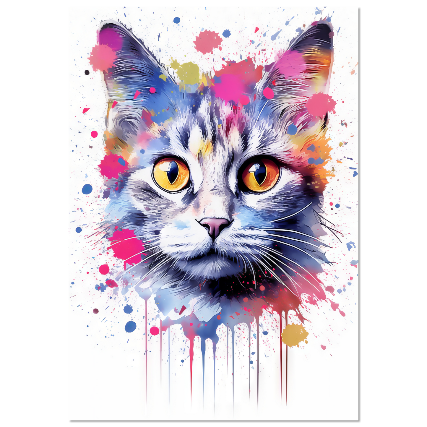 Cat Baby Kitten Pop Art (CAT80)