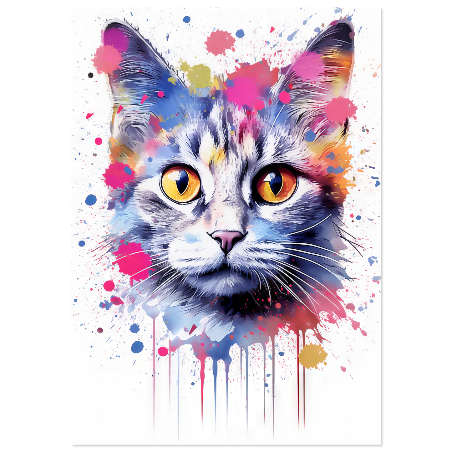 Cat Baby Kitten Pop Art (CAT80)
