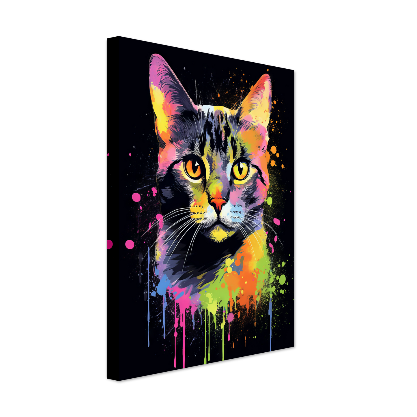 Katze Schwarz (Pop-Art) (CAT82)