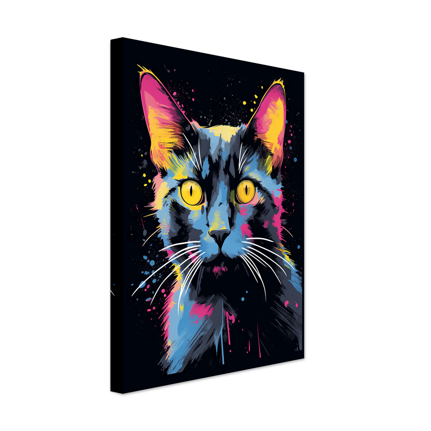 Katze Schwarz (Pop-Art) (CAT83)