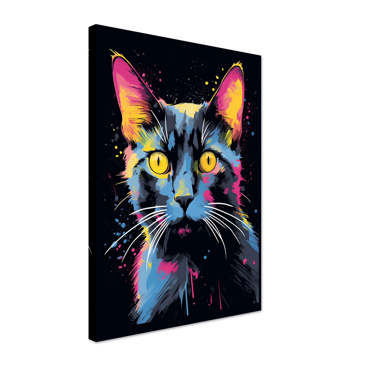 Katze Schwarz (Pop-Art) (CAT83)