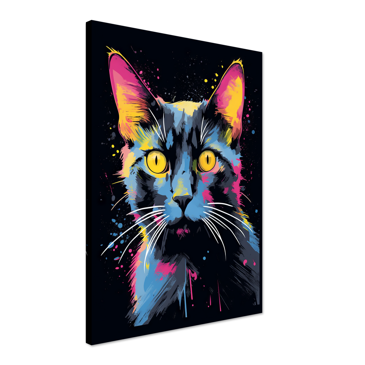 Katze Schwarz (Pop-Art) (CAT83)