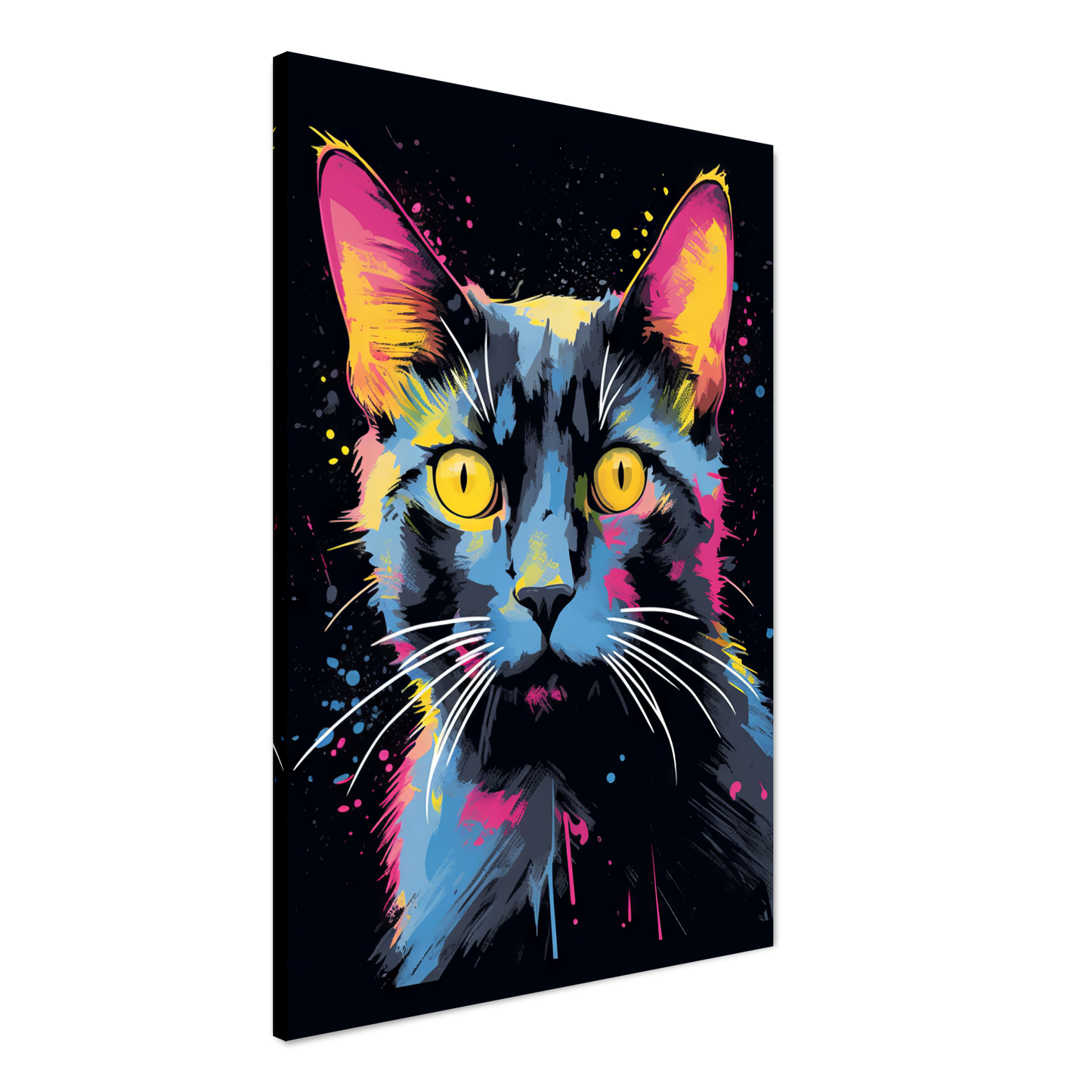 Katze Schwarz (Pop-Art) (CAT83)
