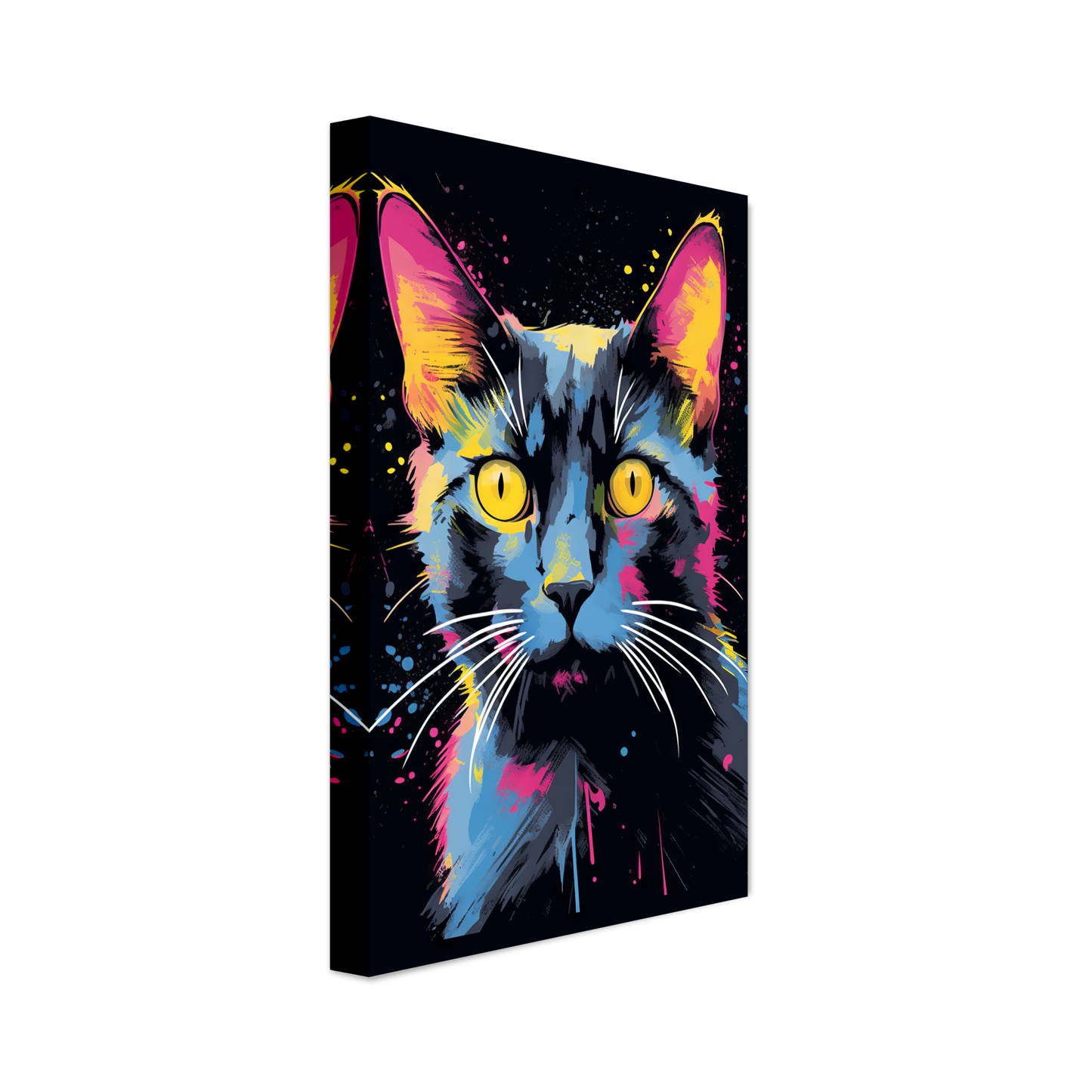 Katze Schwarz (Pop-Art) (CAT83)