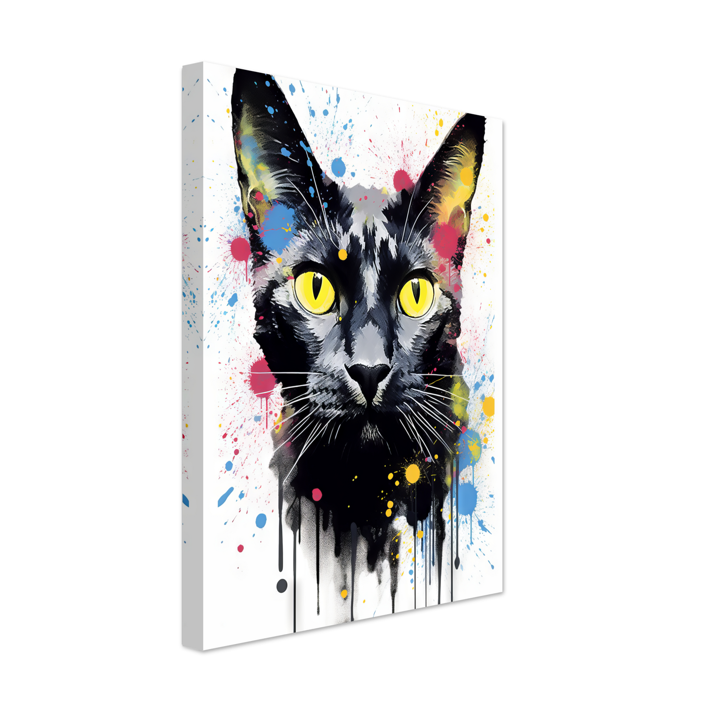 Katze Schwarz (Pop-Art) (CAT85)
