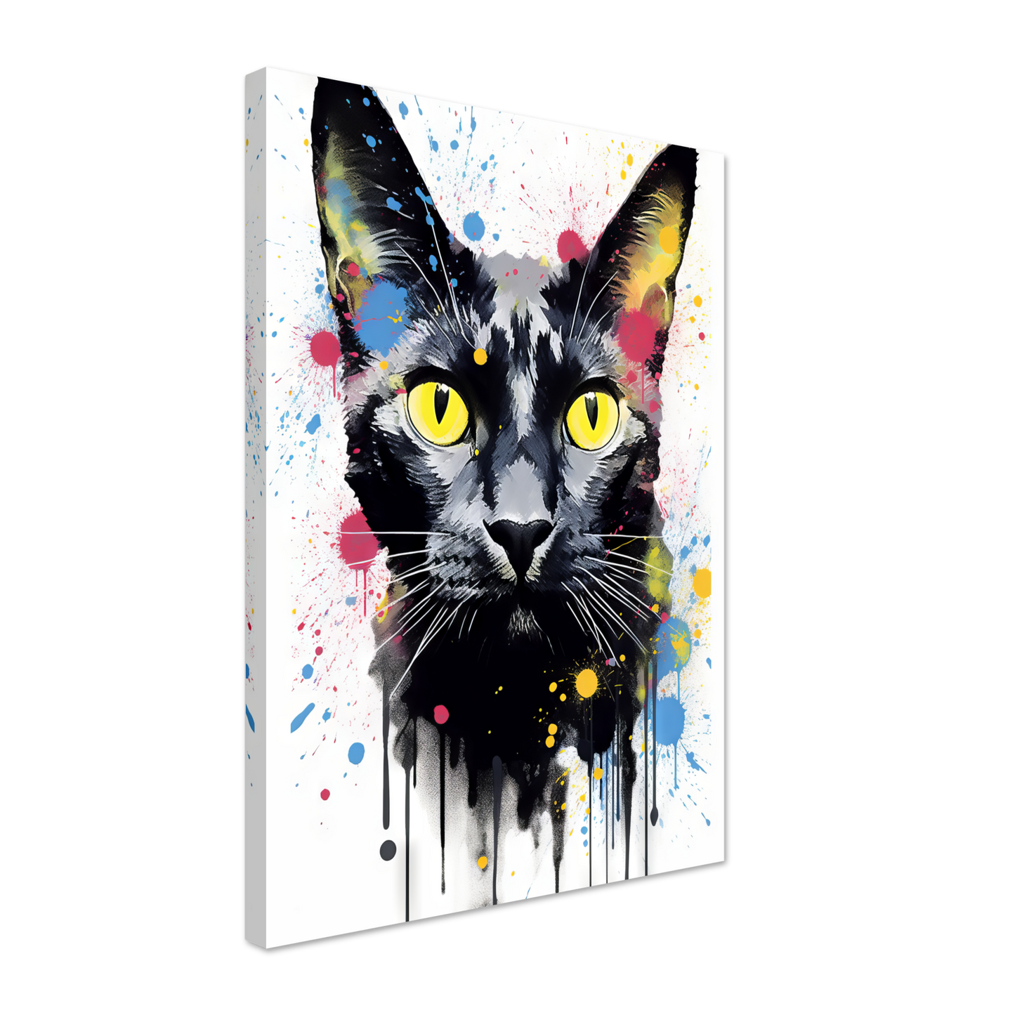 Katze Schwarz (Pop-Art) (CAT85)